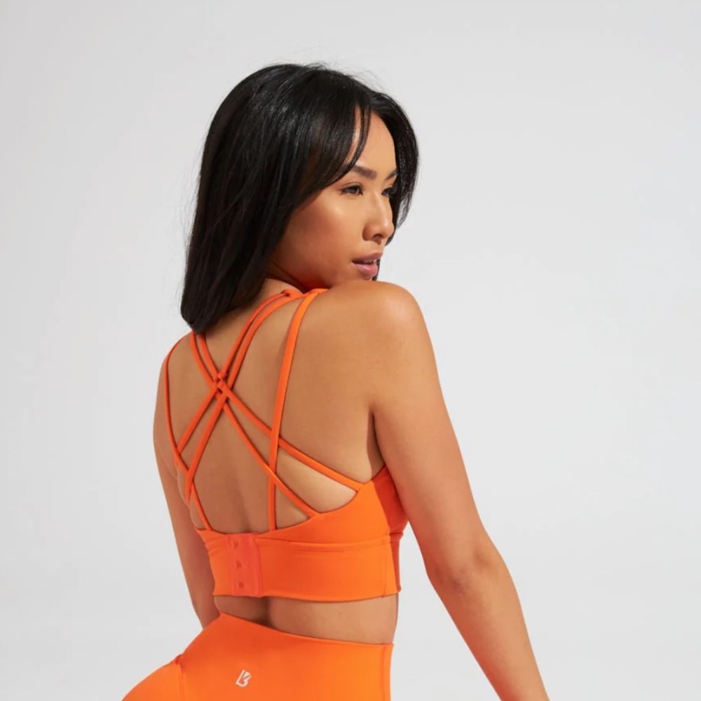 BuffBunny Geo Sports Bra - Studio 54 Orange